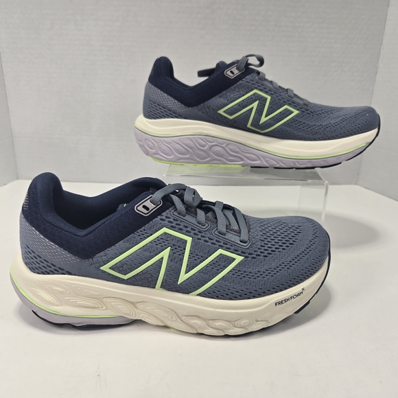 New Balance Fresh Foam X V860v14 Grey Lime Green Running Shoes Women's Size 6.5 - Picture 2 of 15